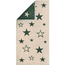 Cawö Cawo Édition de Noël 792 Étoiles Serviette beige