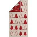 Cawö Cawo Édition de Noël 794 Sapins Serviette rouge