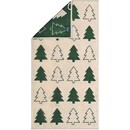 Cawö Cawo Édition de Noël 794 Sapins Serviette beige