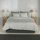 Zo! Home Zohome Housse de Couette en Percale Righe 140x200/220 Northern Grey