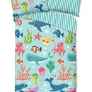Good Morning kids Housse de couette n°32016 Ocean aqua 140x200/220