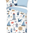 Good Morning kids Dekbedovertrek nr.33087 Ahoy blauw 140x200/220