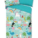 Bonjour les enfants Housse de couette n°32018 Festen aqua 140x200/220