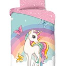 Bonjour les enfants Housse de couette n°30750 Licorne multi 140x200/220