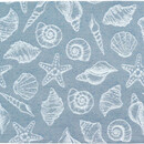 Sander set de table Moules 35x50 Fb. 10 - Bleu