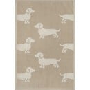 Cawö Cawo We love Dogs gemustert 6246 Gastendoekje 30x50 natur/beige