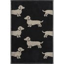Cawö Cawo We love Dogs gemustert 6246 Gastendoekje 30x50 schwarz/beige