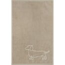 Cawö Cawo We love Dogs gemustert 6248 Badlaken 80x150 natur/beige