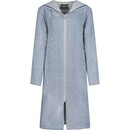 Cawö Cawo Home Peignoir Femme Court avec Capuche et Fermeture Éclair 6222 capri 38