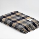 Mcnutt of Donegal McNutt of Donegal  plaid pure wool Home 145x200 Mustard Navy block