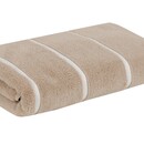 Carl Ross Carl Ross Serviette de Sauna 18300 Kaki/Blanc Cassé 70x200