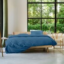 Auping Auping Navy Blue Satin dekbedovertrek 240x200/220 Navy