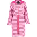 Cawö Cawo Dames Korte badjas met rits en capuchon, extralicht 834 27 Pink Maat S