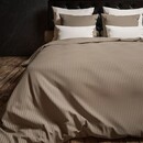 Heckett & Lane Heckett Lane dekbedovertrek Satijnstreep taupe grey
