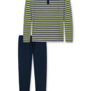 Schiesser Schiesser heren pyjama lang 166145 citroen Maat 48