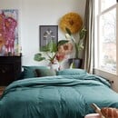 At Home by BeddingHouse Tender Dekbedovertrek - Blauwgroen 240x200/220