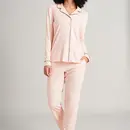 Schiesser Schiesser damespyjama 175547 zartrosa 44/XXL
