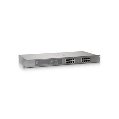 16 Port 10/100Mbps unmanaged Switch, Metallgehäuse, QoS