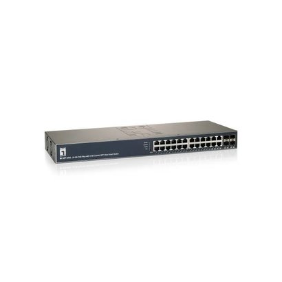 20 Port 10/100/1000T PoE-Plus + 4 GE RJ45/SFP