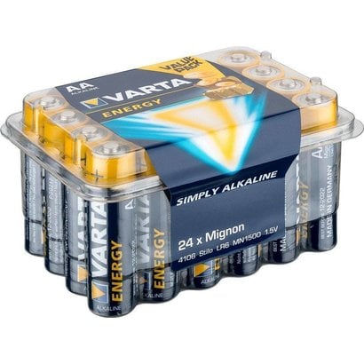 Varta 24 x Varta LR6/AA (Mignon) (4106) - Alkali-Mangan Batterie (Alkaline), 1,5 V