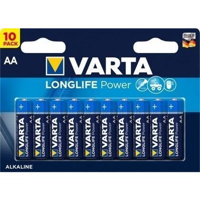 Varta 10 x Varta LR6/AA (Mignon) (4906) - Alkali-Mangan Batterie (Alkaline), 1,5 V
