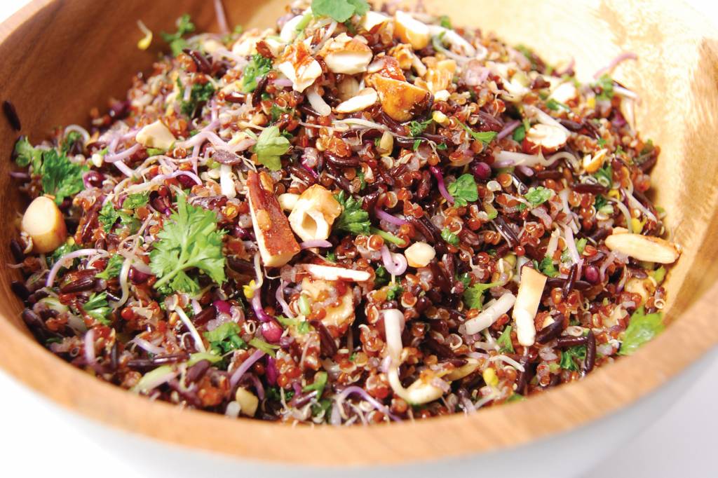 Quinoa en wilde rijstsalade