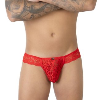 bak snijder Uluru Eros Veneziani Lak Slip met open kruis <zwart> ·7334· - Tothem Underwear  for Men