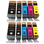Inktcartridges Canon Voordeelpakket pgi-525-cli-526 10 stuks (huismerk) met chip