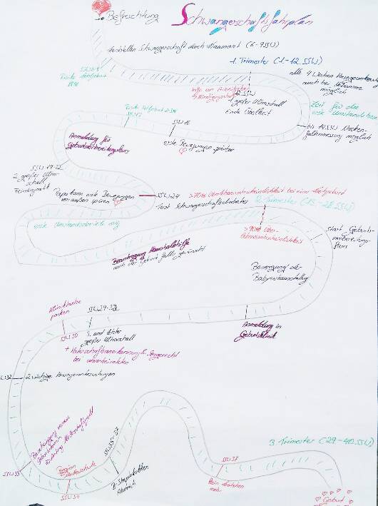 Schwangerschaftsfahrplan - wann passiert was und was ist wann zu tun?
