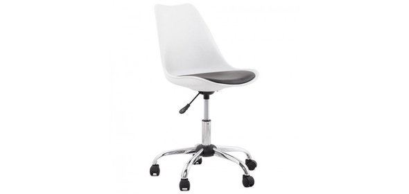 Lilo Stoel Wit/Zwart Bondy Living Lilo Stoel Wit/Zwart