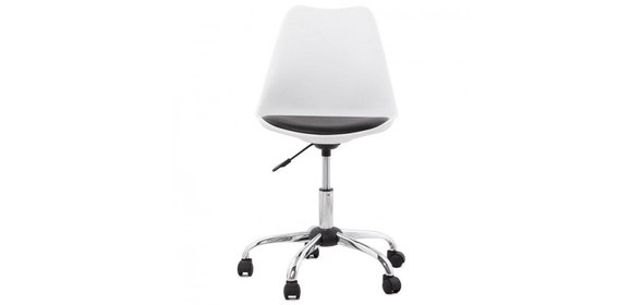 Lilo Stoel Wit/Zwart Bondy Living Lilo Stoel Wit/Zwart