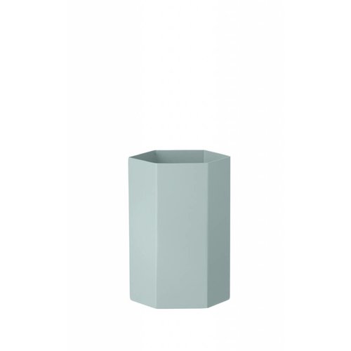 ferm LIVING Hexagon Vase - Light Blue ferm LIVING Hexagon Vase - Light Blue