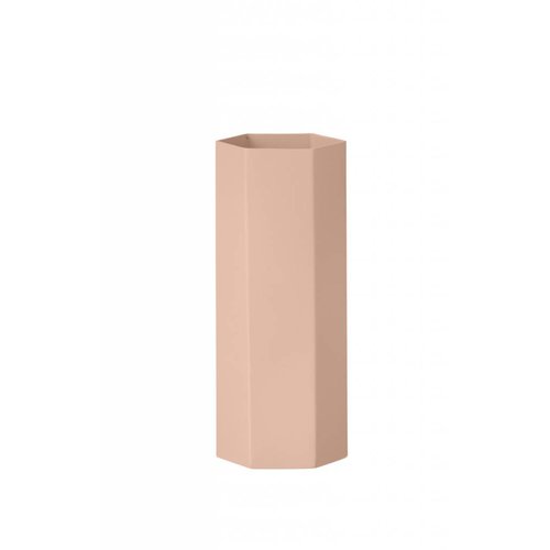 ferm LIVING Hexagon Vase - Rose ferm LIVING Hexagon Vase - Rose