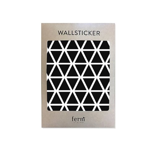 ferm LIVING Mini Triangles Wallsticker - Black ferm LIVING Mini Triangles Wallsticker - Black