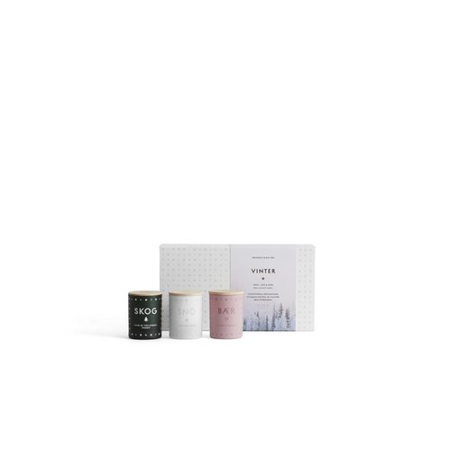 SKANDINAVISK VINTER Mini Candle Set - Three Mini Candles SKANDINAVISK VINTER Mini Candle Set - Three Mini Candles