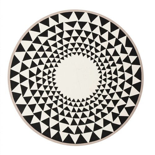 ferm LIVING Triangle Geometric Round Blanket ferm LIVING Triangle Geometric Round Blanket