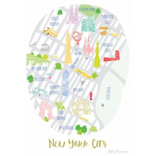 Holly Francesca Map of New York A4 Holly Francesca Map of New York A4
