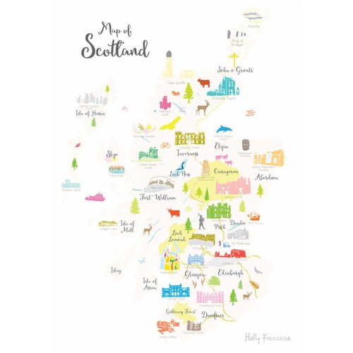 Holly Francesca Map of Scotland A3 Holly Francesca Map of Scotland A3