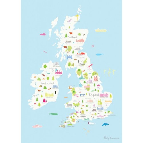 Holly Francesca Map of the UK A3 Holly Francesca Map of the UK A3