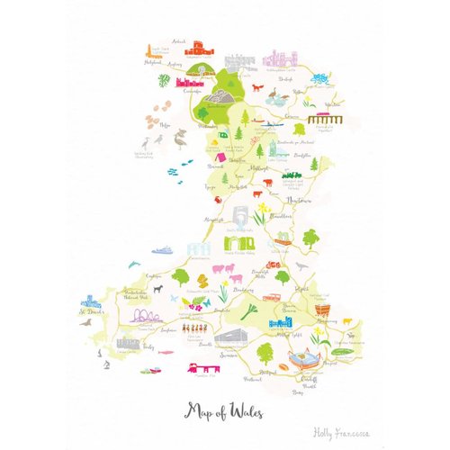Holly Francesca Map of Wales A3 Holly Francesca Map of Wales A3