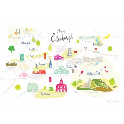 Holly Francesca Map of Edinburgh A3 Holly Francesca Map of Edinburgh A3
