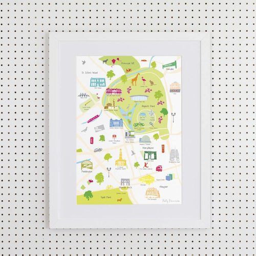 Holly Francesca Map of Regent's Park- A3 Holly Francesca Map of Regent's Park- A3