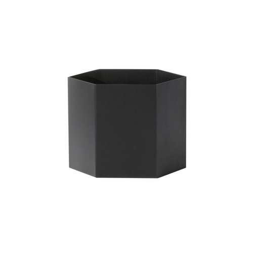 ferm LIVING Hexagon Pot - Black - Extra Large ferm LIVING Hexagon Pot - Black - Extra Large