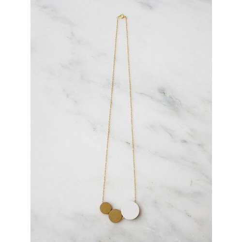 Wolf & Moon Three Circle Necklace Wolf & Moon Three Circle Necklace