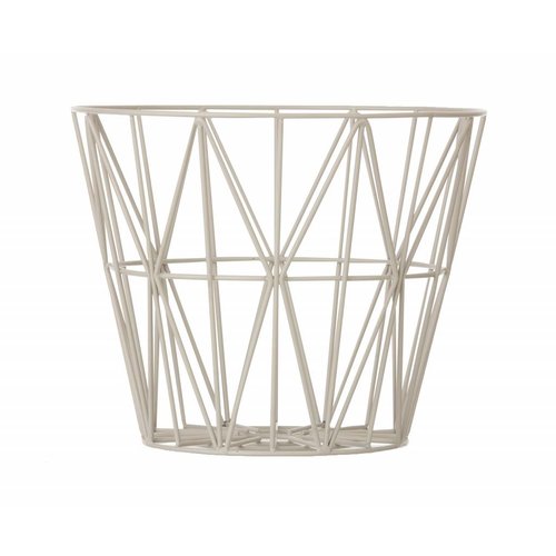 ferm LIVING Wire Basket Light Grey Small ferm LIVING Wire Basket Light Grey Small