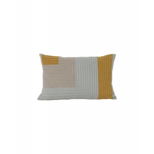 ferm LIVING Angle Knit Cushion - Curry ferm LIVING Angle Knit Cushion - Curry