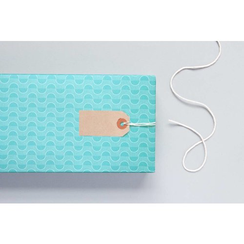 Ola Ola Patterned Papers: Wave Print Turquoise Ola Ola Patterned Papers: Wave Print Turquoise