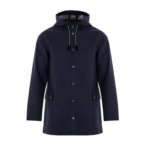 HYMN London 'PADDINGTON' WATERPROOF RAINCOAT - Navy - Large HYMN London 'PADDINGTON' WATERPROOF RAINCOAT - Navy - Large