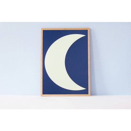 Ola OLA jr Glow in the Dark Moon A3 Print Ola OLA jr Glow in the Dark Moon A3 Print