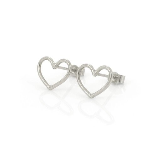 Laura Gravestock Written Heart Studs Laura Gravestock Written Heart Studs